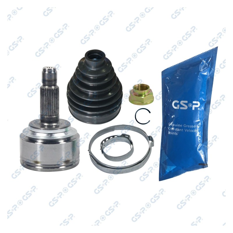 Homokineet reparatie set, aandrijfas Vooras, Wielzijde
