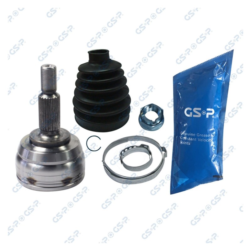 Homokineet reparatie set, aandrijfas Vooras links, Vooras rechts, Wielzijde