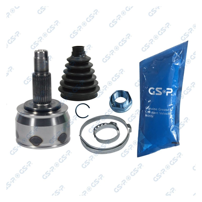 Homokineet reparatie set, aandrijfas Vooras links, Vooras rechts, Wielzijde