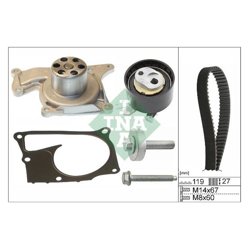 Waterpomp + distributieriem set