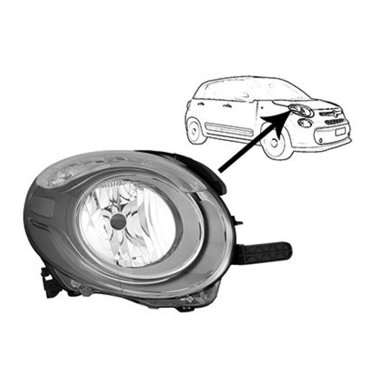 Koplamp rechts